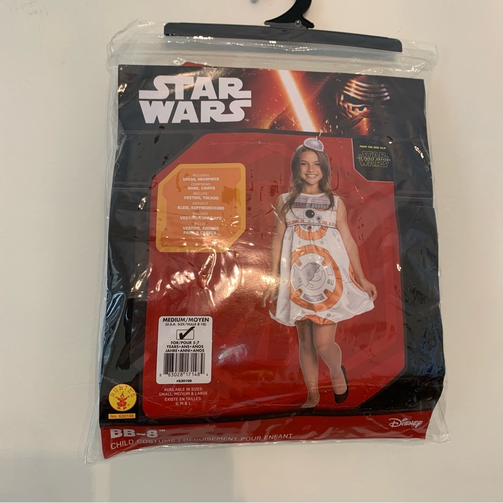 Star Wars BB8 size medium 5-7